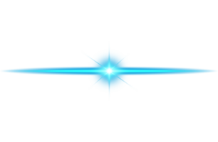 Blau glühend Beleuchtung Auswirkungen isoliert. Solar- Fackel mit Balken und Scheinwerfer. glühen Wirkung. Starburst mit funkelt. png. png