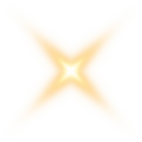 gouden gloeiend lichten Effecten geïsoleerd. zonne- gloed met balken en schijnwerper. gloed effect. starburst met schittert. png. png