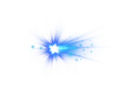 Blau glühend Beleuchtung Auswirkungen isoliert. Solar- Fackel mit Balken und Scheinwerfer. glühen Wirkung. Starburst mit funkelt. png. png