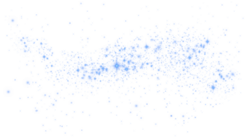 Blue glitter wave abstract illustration. Blue star dust trail sparkling particles isolated. Magic concept. PNG. png