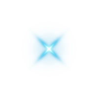 blauw gloeiend lichten Effecten geïsoleerd. zonne- gloed met balken en schijnwerper. gloed effect. starburst met schittert. png. png