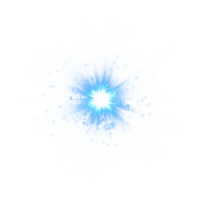 blu raggiante luci effetti isolato. solare bagliore con travi e riflettore. splendore effetto. starburst con brilla. png. png