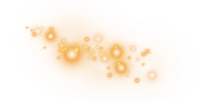 d'or briller vague abstrait illustration. d'or étoile poussière Piste pétillant particules isolé. la magie concept. png. png
