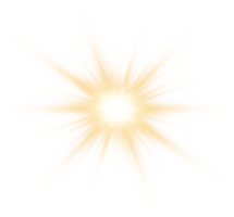dourado brilhando luzes efeitos isolado. solar flare com feixes e Holofote. brilho efeito. starburst com brilhos. png. png