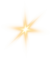 gouden gloeiend lichten Effecten geïsoleerd. zonne- gloed met balken en schijnwerper. gloed effect. starburst met schittert. png. png