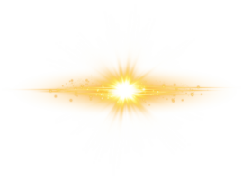 d'oro raggiante luci effetti isolato. solare bagliore con travi e riflettore. splendore effetto. starburst con brilla. png. png