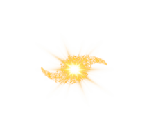 d'or embrasé lumières effets isolé. solaire éclater avec poutres et projecteur. lueur effet. starburst avec scintille. png. png