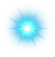 Blau glühend Beleuchtung Auswirkungen isoliert. Solar- Fackel mit Balken und Scheinwerfer. glühen Wirkung. Starburst mit funkelt. png. png