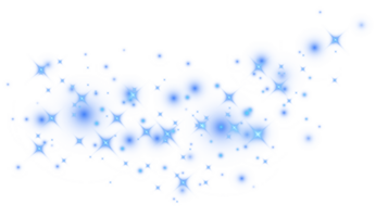 Blue glitter wave abstract illustration. Blue star dust trail sparkling particles isolated. Magic concept. PNG. png