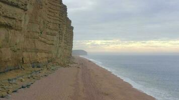 West Bay Beach Along the Jurassic Coast in England video