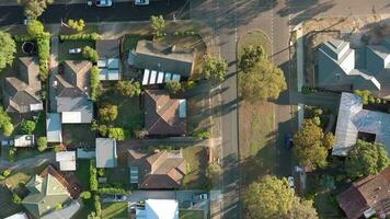 Houses in Suburban Australia Aerial View of Typical Streets and Neighbourhood video