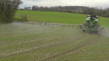 Farmland Being Sprayed With Controversial Glyphosate Herbicide video