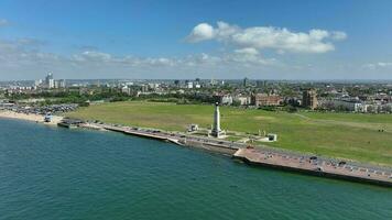 Southsea Common on the Shores of the Solent on the South Coast of England video