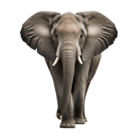 Elephant on transparent background, created with png