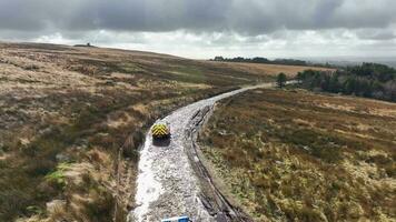 4x4 Mountain Rescue Ambulance Vehicle on a Callout to an Emergency video