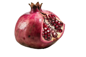 Pomegranate on transparent background, created with png