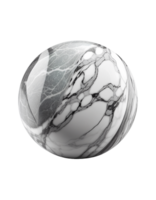 mármol Roca pelota aislado en transparente creado con generativo ai png