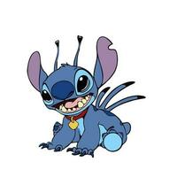 lilo and stitch cartoon poses vector editorial