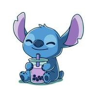 Disney Stitch Vector Art Design, vector tracing, illustration.