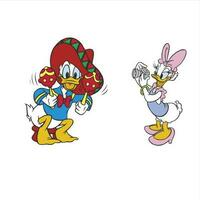 donald duck and daisy duck vector editorial