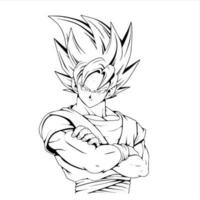 Goku Super Saiyajin Guerreiro - Gráfico vetorial grátis no Pixabay