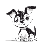 Dog cartoon character, png
