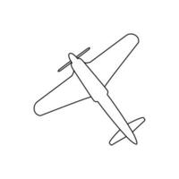 Clásico avión icono vector. aeronave ilustración signo. avión símbolo. mosca logo. vector