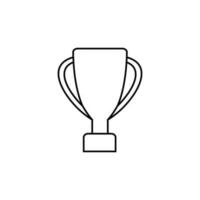 Cup vector icon. champion illustration sign. winner symbol. win logo.