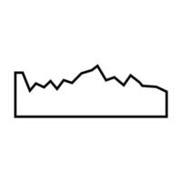 Radio Wave vector icon. Monochrome simple sound wave illustration sign. signal symbol or logo.