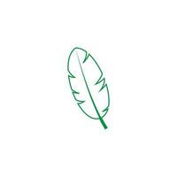 Green leaf vector icon. botany illustration sign . ecology symbol. eco sign.