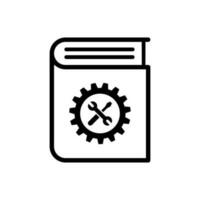 Document vector icon set. technical documentation illustration sign collection. manual symbol.