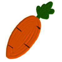 cute carrot painted png