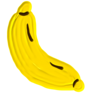 banana fruit painted png