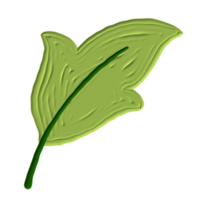 un' verde foglia png