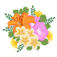 ilustração de buquê de flores png