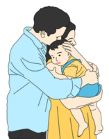 ilustração de família feliz png