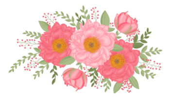 roze bloemboeket png