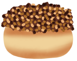 donut met chocochips png