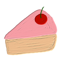 delicioso postre pintado png