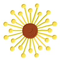 Jaune fleur peint png