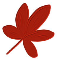 hand drawn autumn leaf png