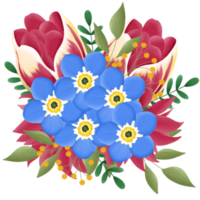 flower bouquet illustration png