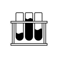 Chemistry vector icon. laboratory illustration sign. analyzes symbol. experiences logo.