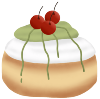 donuts with green tea png