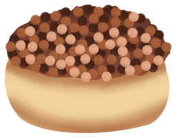 donuts met chocola chips png