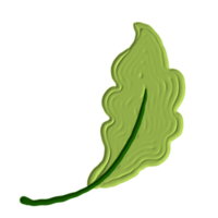 un' verde foglia png