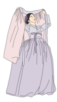 coréen femme portant hanbok png