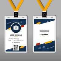 Abstract ID Card Design for Business or Company vector