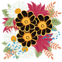 ilustração de buquê de flores png