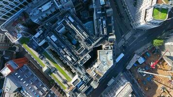 London Streets Roads and Buildings Bird's Eye Aerial View video